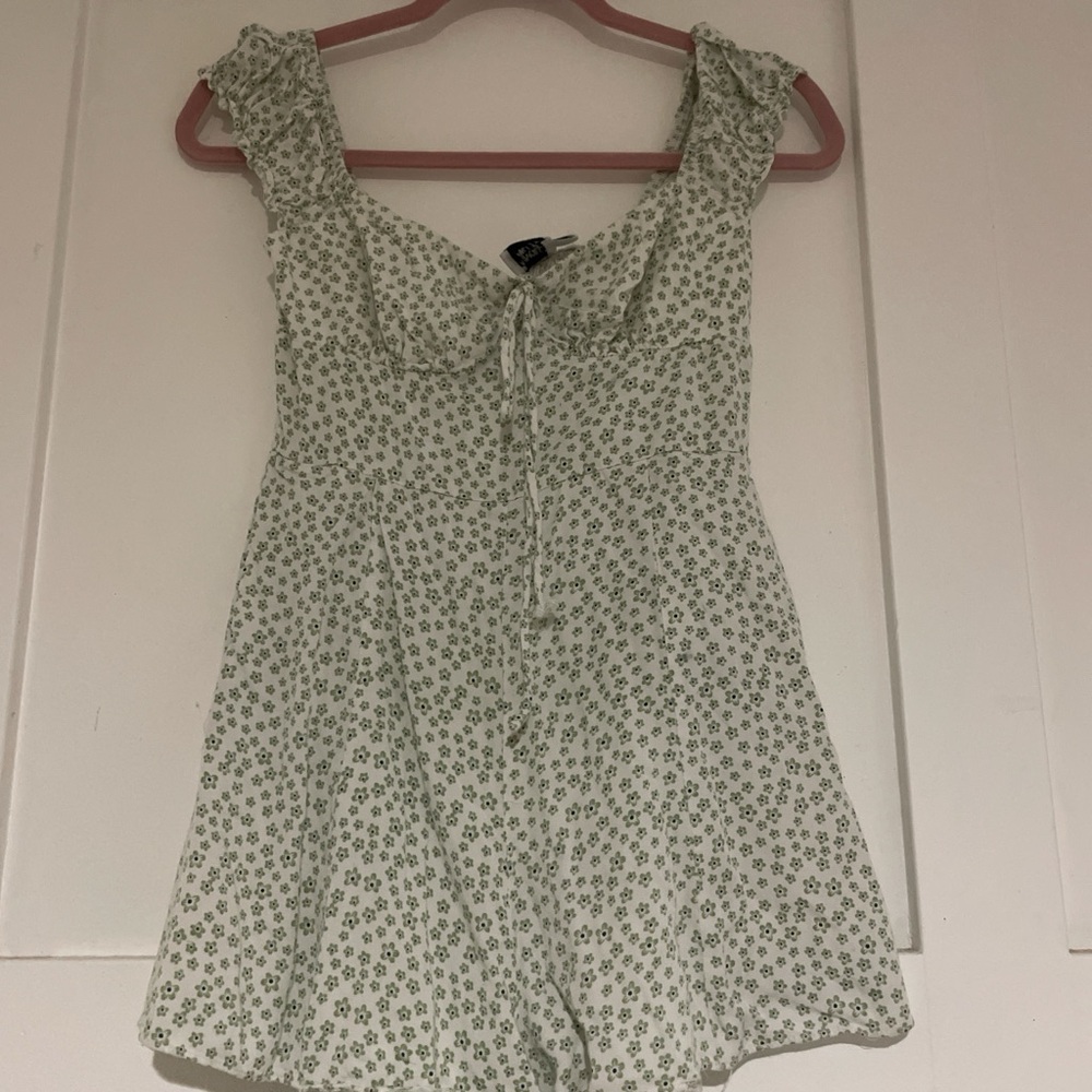 Floral Green Women's romper